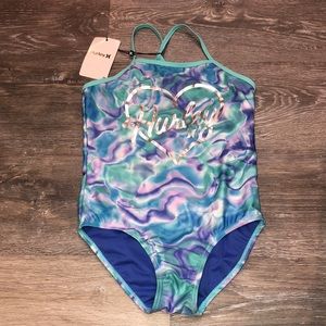 HURLEY‎ SZ. 7/8 One piece bathing suit
